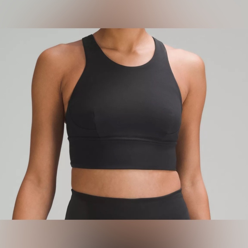 Lululemon Black High Neck Sports Bra - Size 4 (small) - Picture 2 of 3